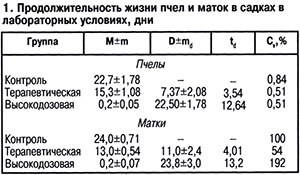 Продолжительность жизни пчел