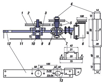 Схема медогонки с электродвигателем